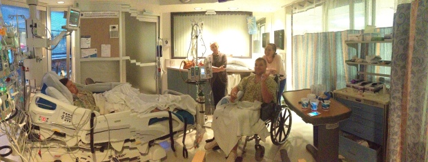 Azedin visits Adis in his recovery room the morning after surgery. (Photo courtesy of Azedin).